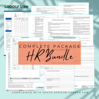 Complete HR Bundle Package Template - Compliant with South African Labour Law - Labour Law with Luzan PDF Printable
